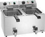 Bartscher Snack IV Plus Commercial Electric Double Fryer 2x9lt 6.6kW 57.5x53x38.5cm