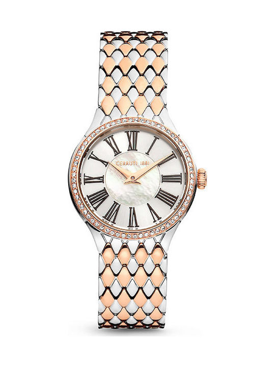 Cerruti Lamone Watch with Metal Bracelet