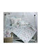 Down Town Home Baby Sheets Set Crib Cotton Satin Light Blue 120x170cm 3pcs
