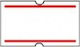 Metron 900 Self-Adhesive Label Rolls for Label Printer With Red Stripe 21x12mm 10pcs
