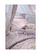 Down Town Home Seturi de cearșafuri pentru bebeluși Pentru Cradle Bumbac Roz 75x125buc 3buc