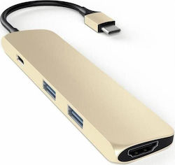 Satechi Slim Aluminum Type-C Multi-Port Adapter...
