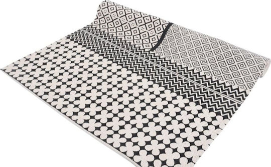 Fylliana Black And White Килим Правоъгълена Черен