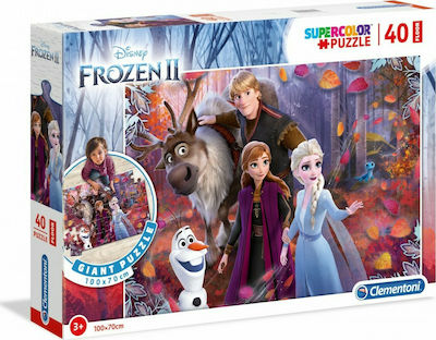 Kids Puzzle Frozen 2 Supercolor for 3++ Years 40pcs Clementoni