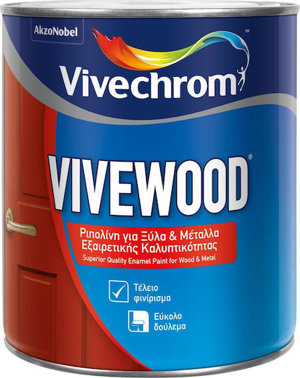 Vivechrom Ripolin Разтворимо Vivewood 2.5лт Бял Мат