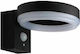 Optonica Wall Mounted Solar Light 6W 600lm Cold White 6000K with Motion Sensor and Photocell