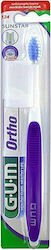 GUM Ortho 124 Manual Toothbrush Soft Purple 1pcs