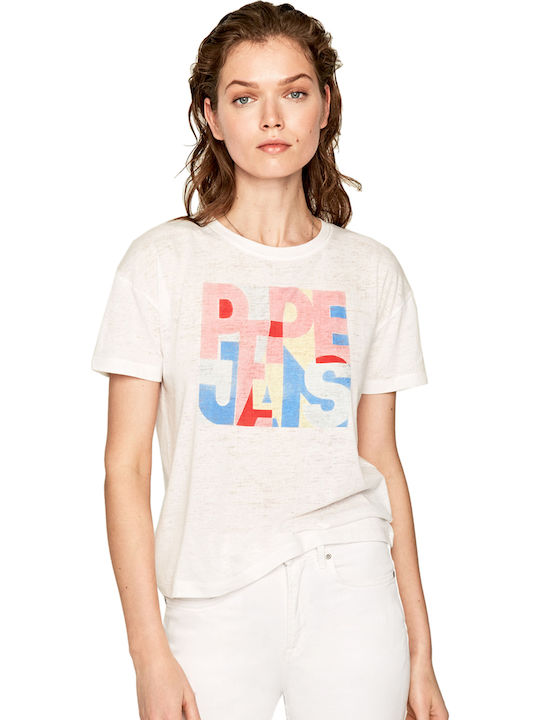 Pepe Jeans Brooke Women's T-shirt Optic White