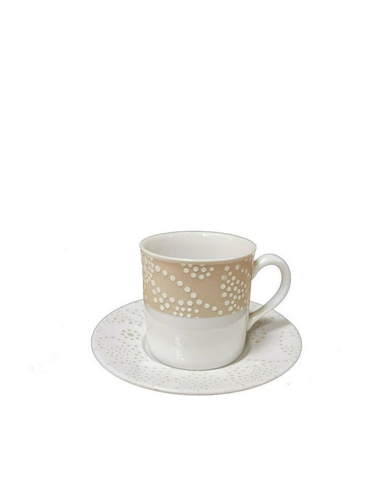 Porcelain Tea Cup Set 180ml 6pcs