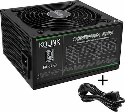 Kolink Continuum 850W Black Computer Power Supply Full Modular 80 Plus Platinum