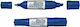 Pilot Jumbo Twin Permanent Marker 6.5mm Blue