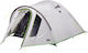 High Peak Nevada 2 Camping Tent Igloo Gray with Double Cloth 4 Seasons for 2 People 300x140x115cm