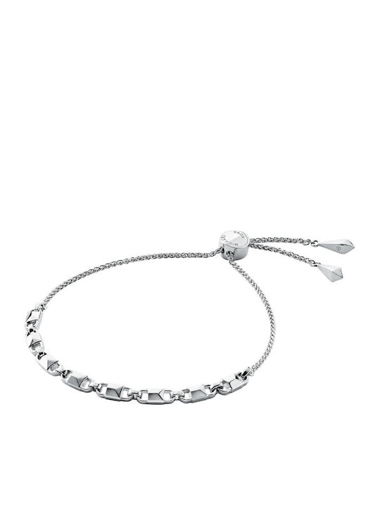 Michael Kors Mercer Link Women's Bracelet Chain Made of Silver with Pearls 18cm
