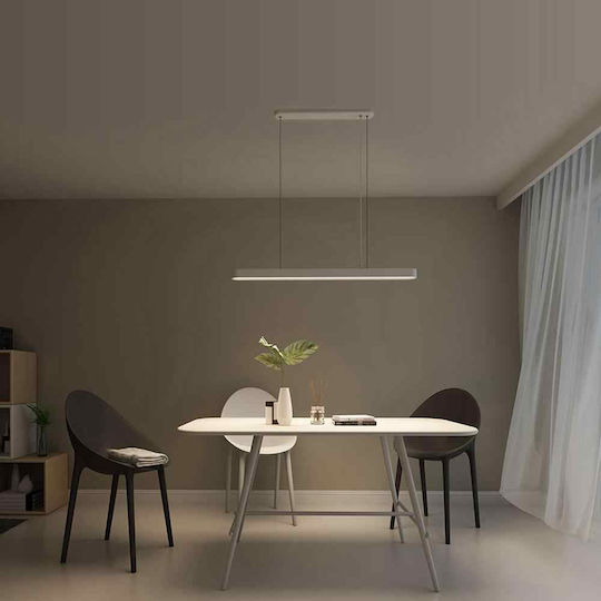 Yeelight Ρυθμιζόμενο Κρεμαστό Φωτιστικό Λευκό LED με Ρυθμιζόμενο Λευκό Φως με Κρύσταλλα 90x12εκ.