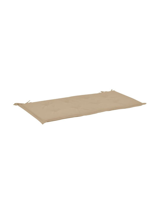 vidaXL Wasserdicht Gartenbankkissen Beige 100x5...