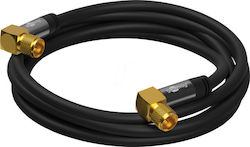 Goobay Cablu pentru Satelit F-Conector de Sex Masculin - F-Conector de Sex Feminin 5m (70672) Goobay Cablu pentru Satelit F-Conector de Sex Masculin - F-Conector de Sex Feminin 5m (70672)