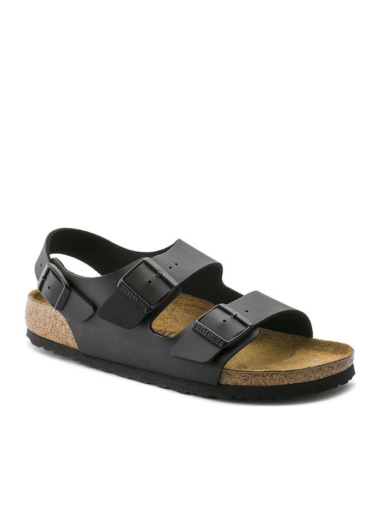 Milano Birko-Flor Men's Sandals Black Narrow Fit