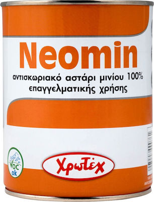 Χρωτέχ Neomin Anti-corozive Minium Astar 100% Portocaliu Potrivit pentru Metal 0.375lt