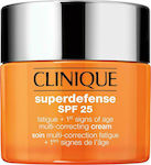 Clinique Superdefense Fatigue & 1st Signs of Age Ενυδατική Κρέμα Προσώπου Ημέρας με SPF25 για Λιπαρές/Μικτές Επιδερμίδες με Βιταμίνη C 50ml