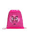 Belmil Cool Owl Παιδική Τσάντα Πουγκί Φούξια 43εκ.