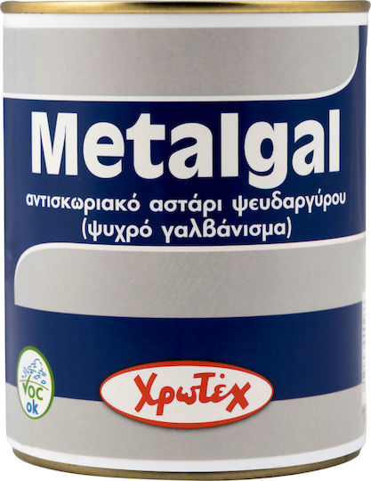 CHrotech Metalgal Αντισκωριακό Αστάρι Ψευδαργύρου Γκρι Suitable for Metal 0.75lt