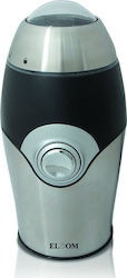 Eldom Electric Coffee Grinder 150W for 50gr Beans Silver