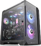 Thermaltake View 51 TG ARGB Gaming Full Tower Κουτί Υπολογιστή με Πλαϊνό Παράθυρο Μαύρο