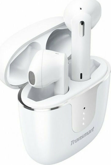 Tronsmart Onyx Ace Слушалка за ухо Bluetooth Handsfree Безжични слушалки с Калъф за Зареждане Бяа