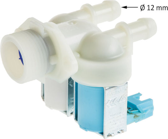 Supapă Dublă Mașină De Spălat Rufe Ariston Indesit Original 180° 12mm 230v