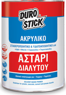 Durostick Αστάρι Διαλύτου Σταθεροποιητής για Σοβά, Μπετόν, Γυψοσανίδες και Τσιμεντοσανίδες Κατάλληλο για Γυψοσανίδα / Δομικά Υλικά 15lt