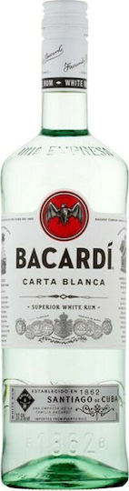 Bacardi Rum Carta Blanca 37.5% 1000ml