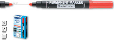 Centropen 8566 Permanent Marker 2.5mm Rot 29505