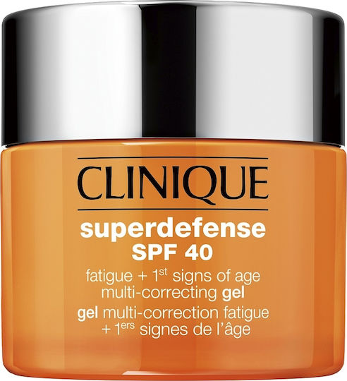 Clinique Superdefense Fatigue & 1st Signs of Age Gel Προσώπου Ημέρας με SPF40 για Ενυδάτωση & Αντιγήρανση με Βιταμίνη C 50ml