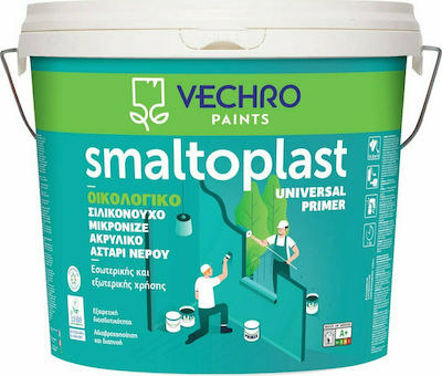 Vechro Smaltoplast Universal Primer Οικολογικό Μικρονιζέ Ακρυλικό Αστάρι Νερού Διάφανο Suitable for Plasterboard 15lt