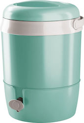 Adriatic Βρυσάκι Container with Faucet Thermos Plastic Turquoise 6lt with Handle