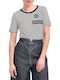 Emporio Armani 3Ζ2Τ69-2J08Ζ Women's T-shirt Striped Gray