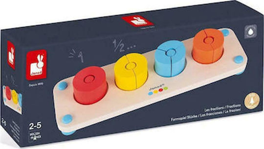 Janod Essentiel - Fractions Educational Game Knowledge made of Wood for 2+ Years Old