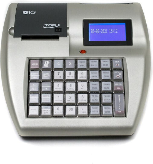 ICS Top II Ταμειακή Μηχανή σε Ασημί Χρώμα