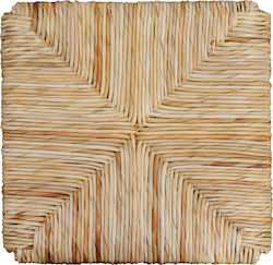 HomeMarkt Scaun Pentru Scaun Pentru Sufragerie / Bucătărie Wicker 37x37x3.5cm Bej