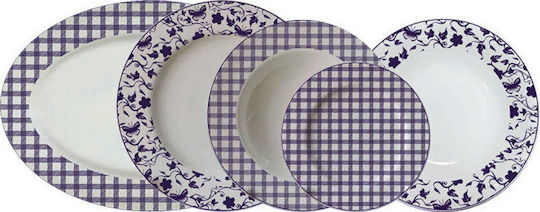 Bavaria 540 Purple Porcelain Dinnerware Set 20pcs