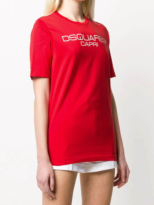 Damen Sportlich T-Shirt Rot