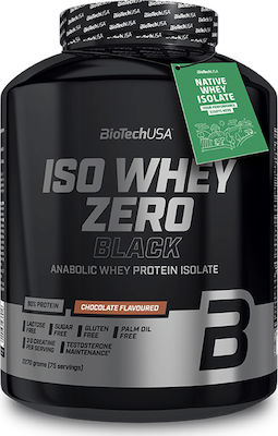 Biotech USA Iso Whey Zero Black Proteină din Zer Fără Gluten & Lactoză cu Aromă de Ciocolată 2.27kg