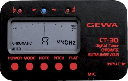 Gewa Chromatic Tuner CT-30 902.102 in Black Color