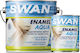Swan Βερνικόχρωμα Νερού Aqua 0.75lt Λευκό Σατινέ