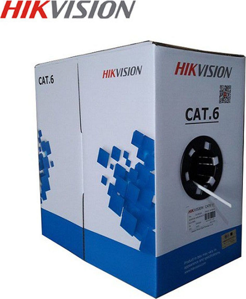 Hikvision U/UTP Cat.6 Cable 1m Λευκό (DS1LN56UEW) Skroutz.gr