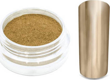 N&M Nails Mirror Chrome Powder Σκόνη Διακόσμησης για Νύχια 2 Gold σε Χρυσό Χρώμα