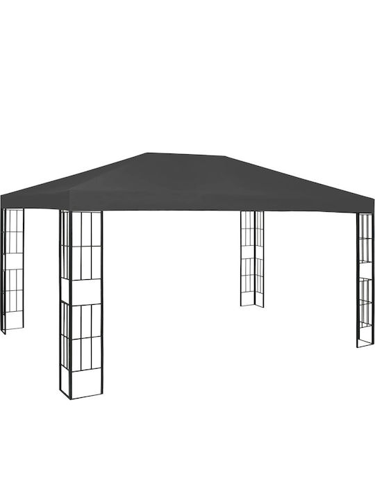 vidaXL Garden Freestanding Pavilion Ανθρακί 4x3cm