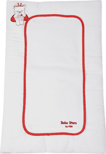 Bebe Stars Weiche Wickelauflage mit Abdeckung Bee aus Stoff Red 48x80cm