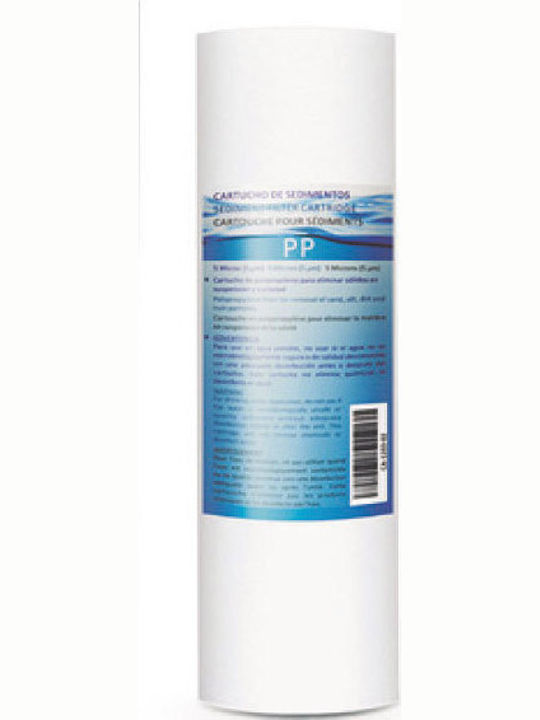 HidroWater Ανταλλακτικό Φίλτρο Νερού Άνω και Κάτω Πάγκου από Πολυπροπυλένιο 10" PP 20 μm