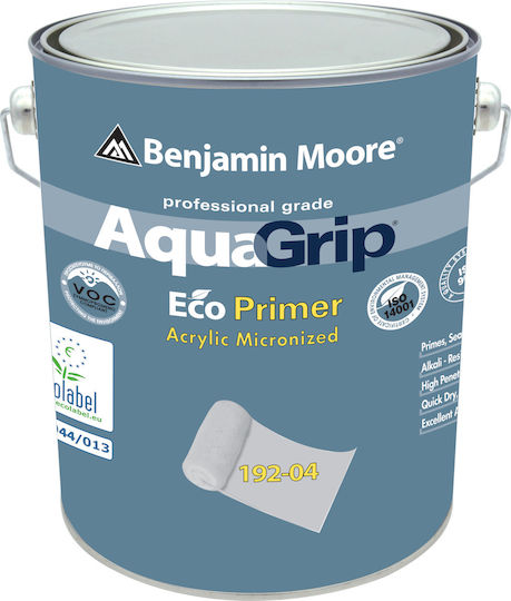 Benjamin Moore 192 Aquagrip Αστάρι Κατάλληλο για Δομικά Υλικά 9lt